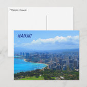 Waikiki Hawaii Postcard Postkarte (Vorne/Hinten)