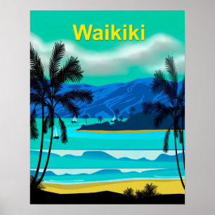 Waikiki Hawaii Poster