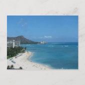 Waikiki Hawai'i Postkarte (Vorderseite)