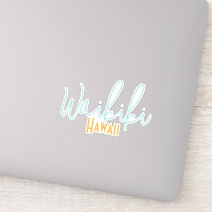 Waikiki, Hawaii-Reiseandenken  Aufkleber