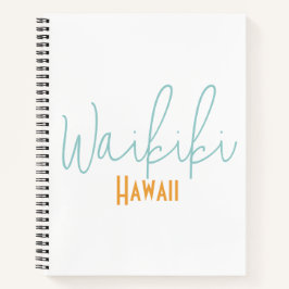 Waikiki, Hawaii-Reiseandenken Notizblock