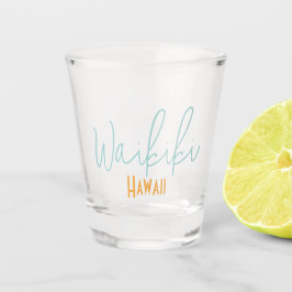 Waikiki, Hawaii-Reiseandenken Schnapsglas