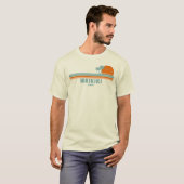 Waikiki Hawaii Sun Palm Trees T-Shirt (Vorne ganz)