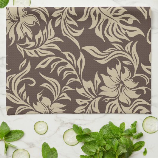 Waikiki Hibiskus Hawaiian Kitchtuch Handtuch (Gefaltet)