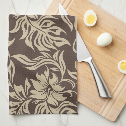 Waikiki Hibiskus Hawaiian Kitchtuch Handtuch (Viertel Falte)