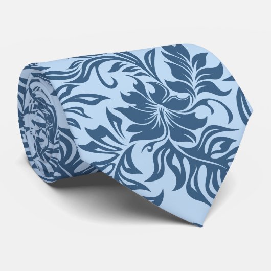 Waikiki Hibiskus Hawaiian Necktie Krawatte (Gerollt)