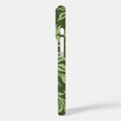 Waikiki Hibiskus Hawaiian Pareau Floral Olive Case-Mate iPhone Hülle (Rückseite / Links)