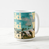 Waikiki, Honolulu, Oahu, Hawaii Kaffeetasse (VorderseiteRechts)