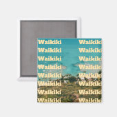 Waikiki, Honolulu, Oahu, Hawaii Magnet (Vorderseite/Rückseite)