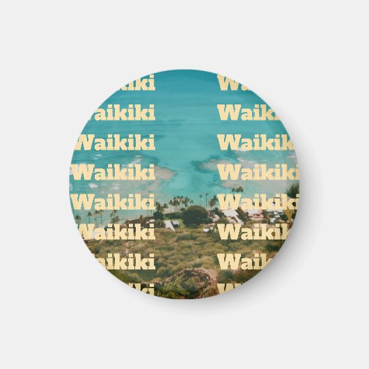 Waikiki, Honolulu, Oahu, Hawaii Magnet (Vorne)