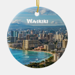 Waikiki Keepake Keramik Ornament