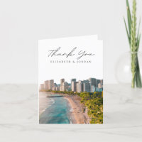 Waikiki Oahu Blank Danke-Karte