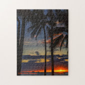 Waikiki Palm Sunset Puzzle (Vertikal)