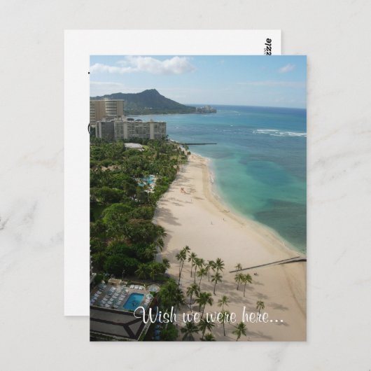 Waikiki Paradise, wünscht, wir wären hier.. Postkarte (Vorne/Hinten)