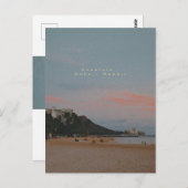 Waikiki Pastel Sunset Postkarte (Vorne/Hinten)