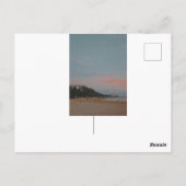 Waikiki Pastel Sunset Postkarte (Rückseite)