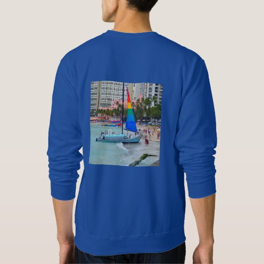 Waikiki Sailboat Sweatshirt (Rückseite)
