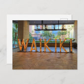 Waikiki Sign #1 Postkarte (Vorne/Hinten)