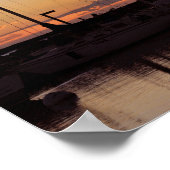 Waikiki Small Boat Harbour Print Poster (Ecke)