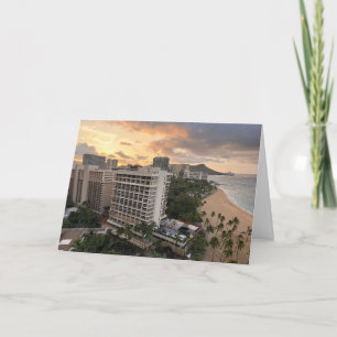 Waikiki-Sonnenaufgang Karte