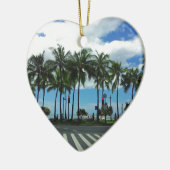 Waikiki Strand Hawaii Keramikornament (Links)