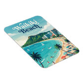 Waikiki-Strand Hawaii Magnet (Rechte Seite)