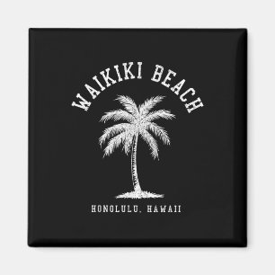 Waikiki-Strand Honolulu Hawaii Vintage Hawaiianisc Magnet