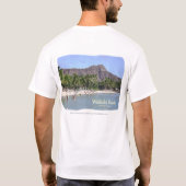 Waikiki Strand, Kuhio Strand, Palmen, T-Shirt (Rückseite)