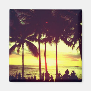 Waikiki Strand-Sonnenuntergang Magnet