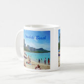 Waikiki Strand-Tasse Kaffeetasse (Vorderseite Links)