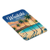 Waikiki-Strand USA Magnet (Rechte Seite)