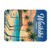 Waikiki-Strand USA Magnet (Horizontal)