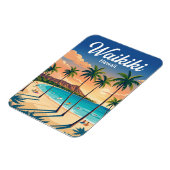 Waikiki-Strand USA Magnet (Linke Seite)