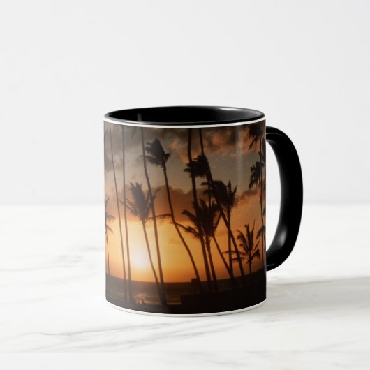Waikiki Sunset Tasse (VorderseiteRechts)