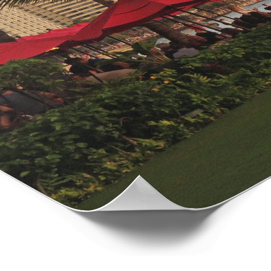 Waikiki Tiki Torches Poster (Ecke)