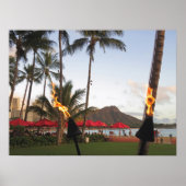Waikiki Tiki Torches Poster (Vorne)