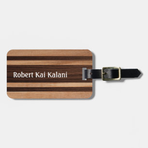 Waikokos hawaiisches Imitat-hölzernes Gepäckanhänger