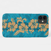 Waikoloa Imitats Wood Hawaiian Hibiskus Floral Aqu Case-Mate iPhone Hülle (Rückseite (Horizontal))