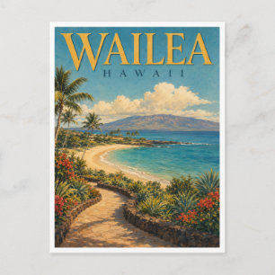 Wailea Hawaii Wailea Strand GeoSaga Postkarte