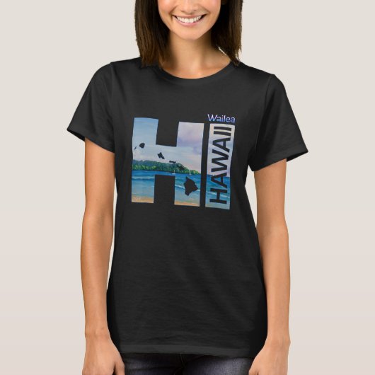 Wailea HI Hawaii Aloha State Vacation T-Shirt (Vorderseite)