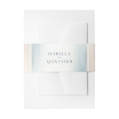 Wailea Watercolor Minimalist Elegant Beach Wedding Einladungsbanderole (Vorderseite Beispiel)