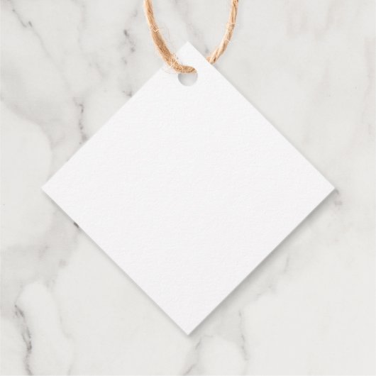 Wailea Wedding Monogram Geschenkanhänger (Rückseite)