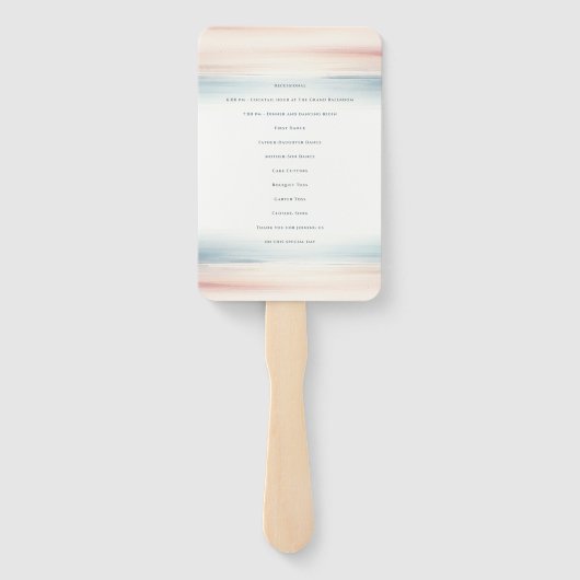 Wailea Wedding Program Fächer (Rückseite)