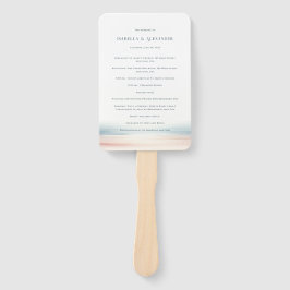 Wailea Wedding Program Fächer