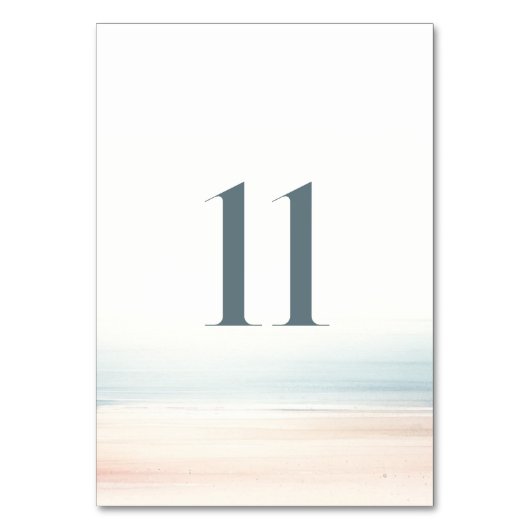 Wailea Wedding Tischnummer (Rückseite)