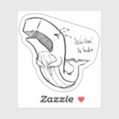 Wailin' Whale Aufkleber (Blatt)