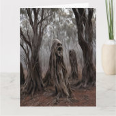Wailing Ghost Trees Australian Bush Dankeskarte (Vorderseite)