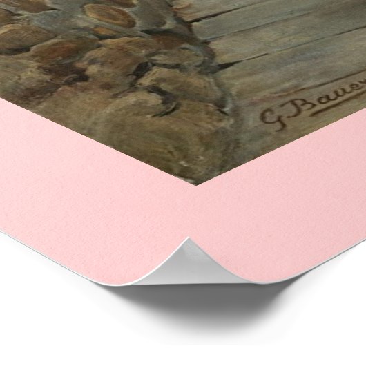 Wailing Wall Gustav Bauernfeind Leinwand 24x30 Poster (Ecke)