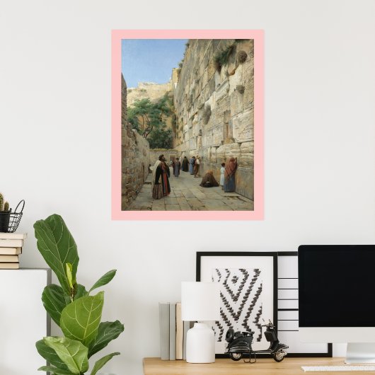 Wailing Wall Gustav Bauernfeind Leinwand 24x30 Poster (Heimbüro)