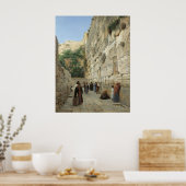 Wailing Wall von Gustav Bauernfeind Canvas Print 2 Poster (Küche)
